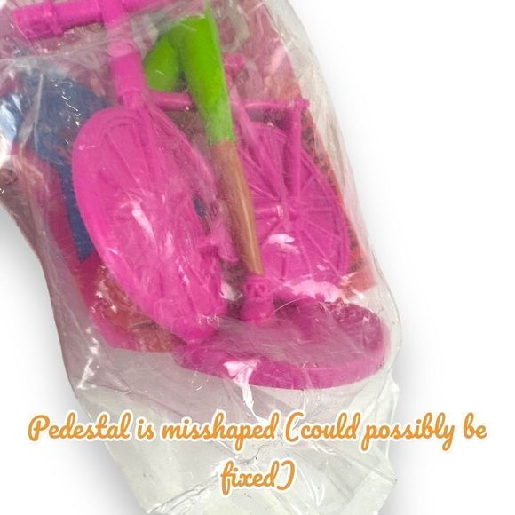 McDonald's Vintage Happy Meal Toy 1994 Barbie & Friends Bicyclin Barbie‎ #1 NIP - Picture 5 of 5